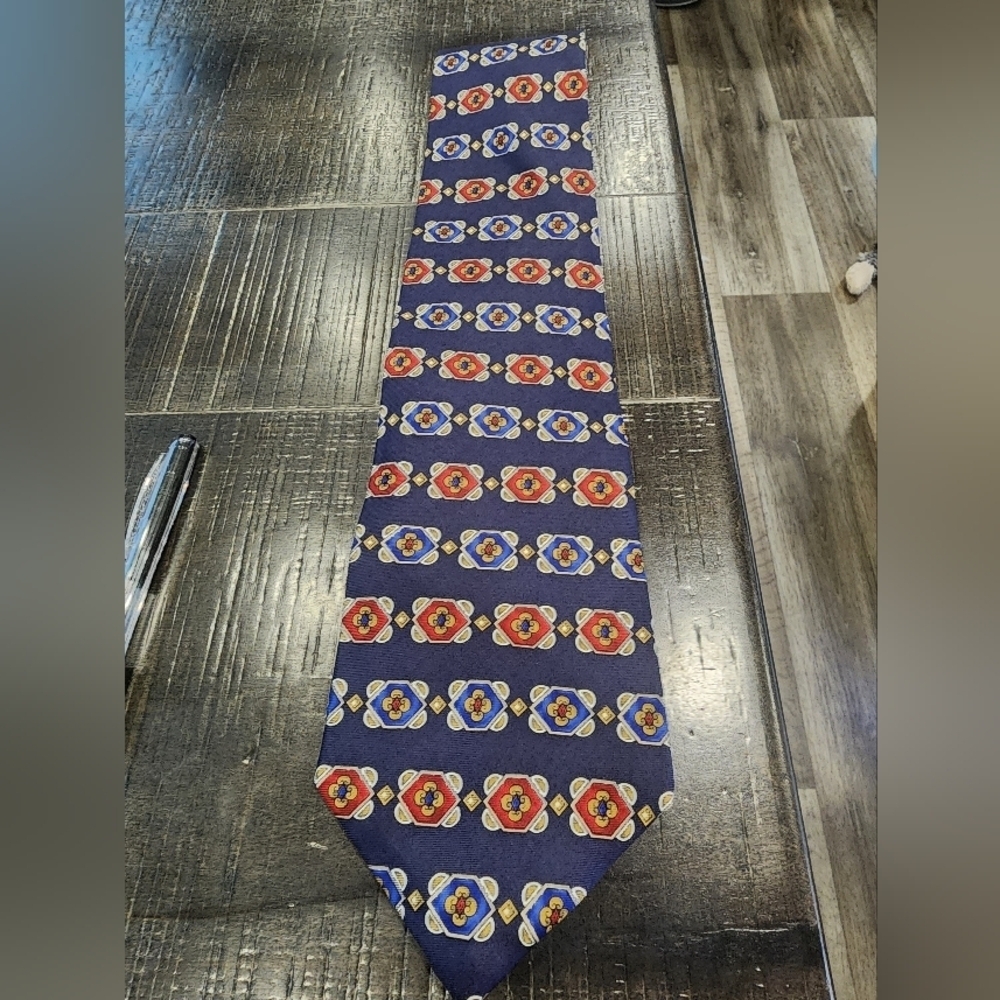 CHRISTIAN DIOR Patterned Tie 100%SILK